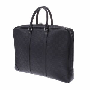 Louis Vuitton Damier Infini Onyx Business Bag Black Voyage Leather PDV